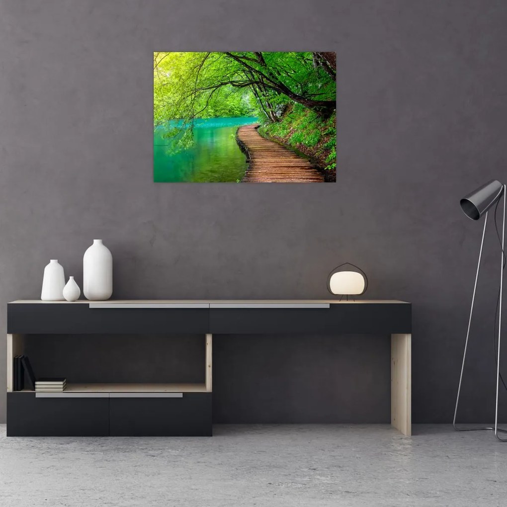 Obraz - Jeziora Plitwickie (70x50 cm)