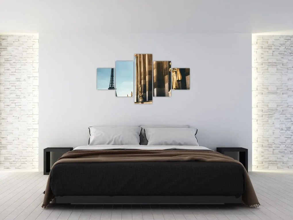 Obraz z placu Trocadero, Paryż (125x70 cm)
