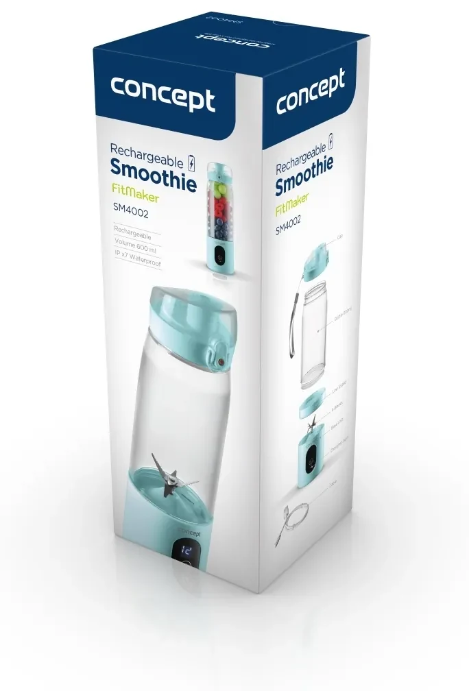 Concept SM4002 Smoothie akumulatorowy FitMaker, niebieski