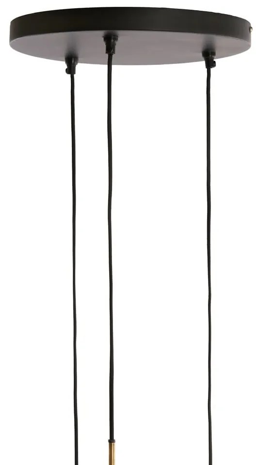 Lampa wisząca w brązowo-czarnym kolorze z metalowym kloszem ø 36 cm Yaelle – Light &amp; Living
