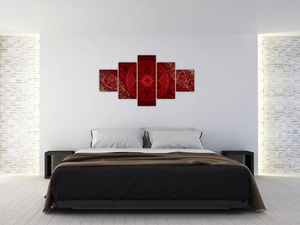 Obraz - Złote mandale (125x70 cm)