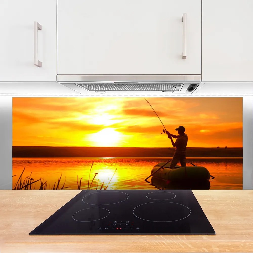 Panel Szklany Spokojny Wieczór nad Jeziorem