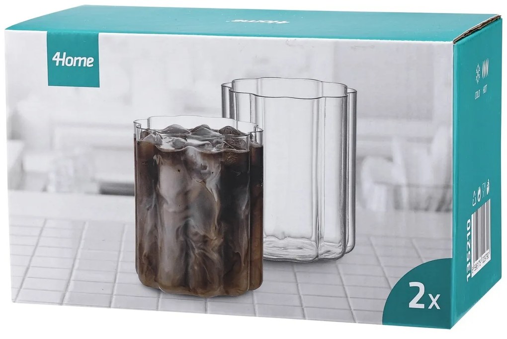 4Home Zestaw szklanek Florette 400 ml, 2 szt.