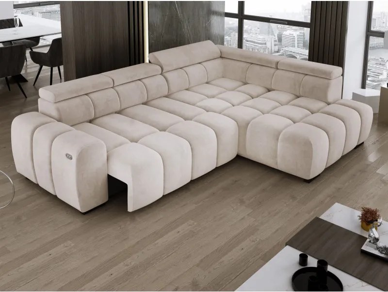 Narożnik BULL L Prawostronny z Elektryczną Regulacją SALVADOR 01 WERSAL