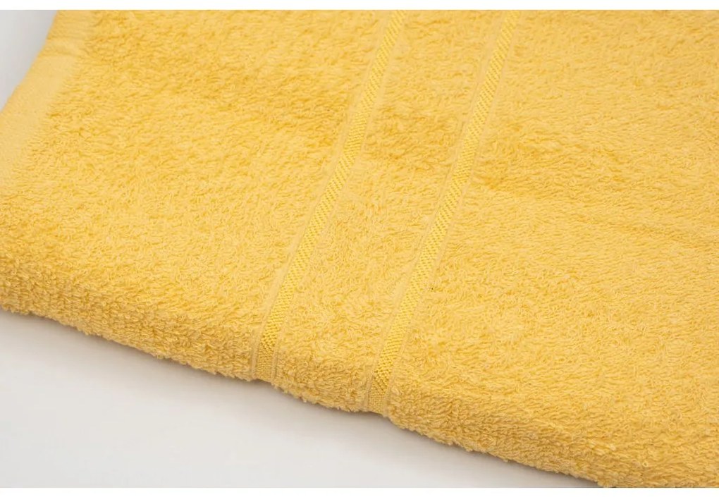 2x ręcznik DONNA 70x120 cm ciemnożółty, 100% bawełna