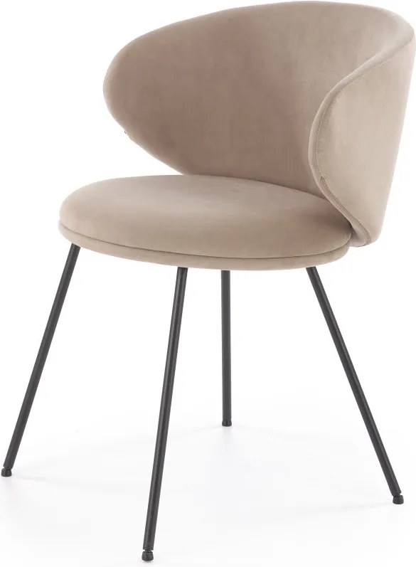 Krzesło do jadalni z profilowanym oparciem K587 Halmar