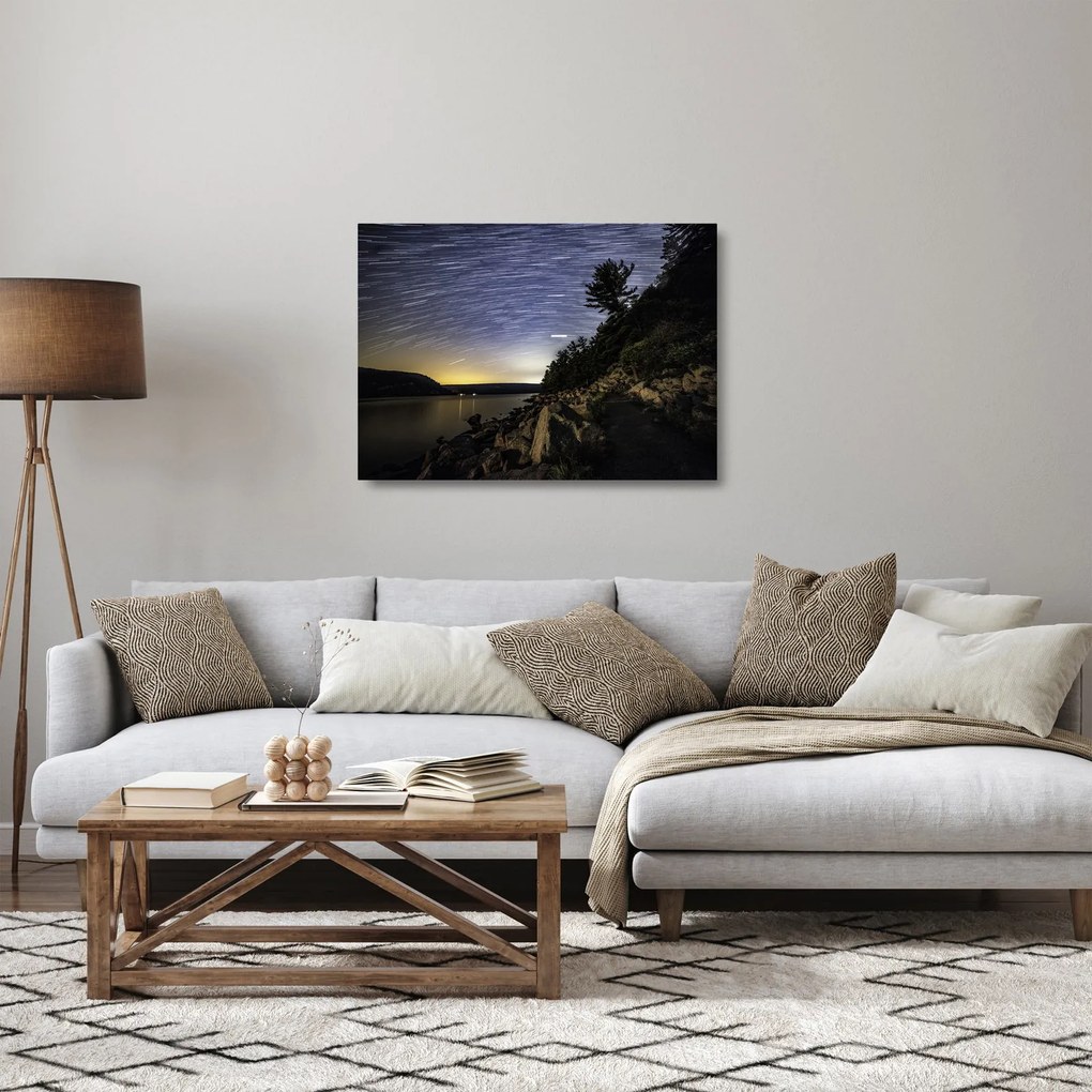 Obraz na szkle - niebo podczas zachodu słońca (70x50 cm)