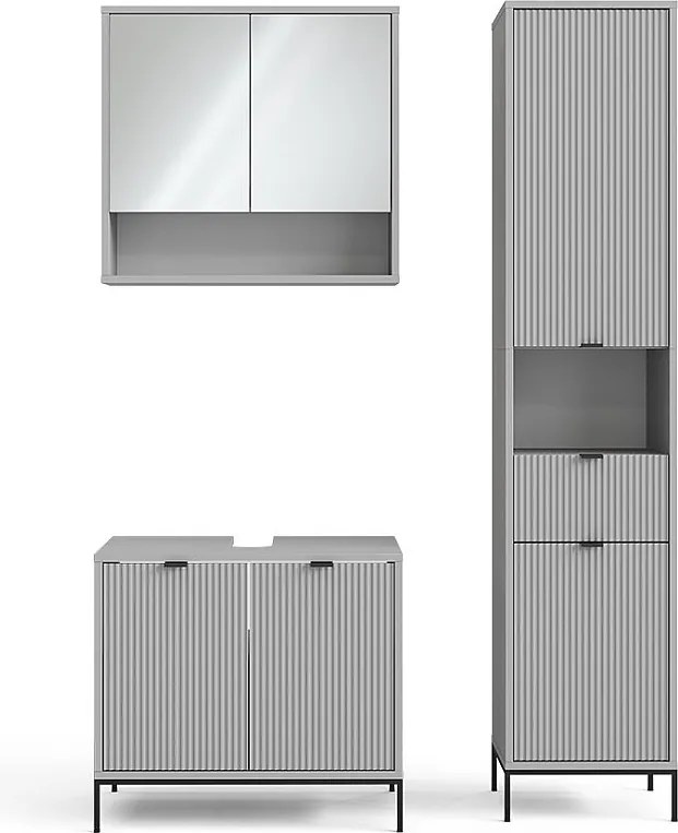Zestaw mebli łazienkowych szary 70x45x63 eliza