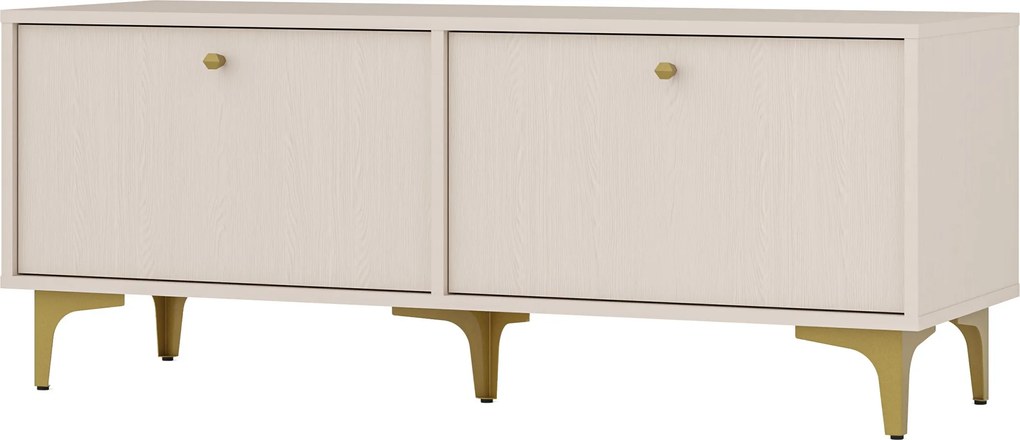 Szafka RTV stojąca TORINO 120,6 cm do Salonu pod Telewizor - Odcienie beżu