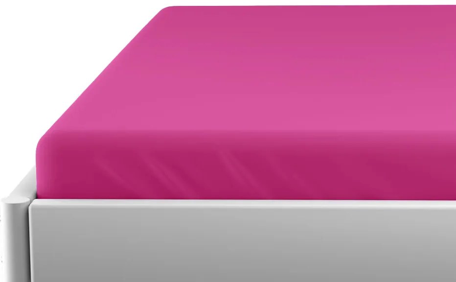 PrzytulneMieszkanie.pl Prześcieradło jersey do łóżeczka dziecięcego EXCLUSIVE 70x140 cm purpurowe