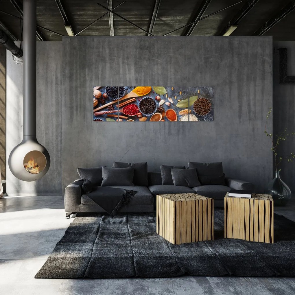 Obraz - Przyprawy (170x50 cm)