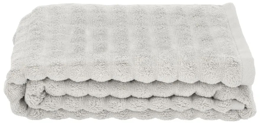 Jasnoszary bawełniany ręcznik kąpielowy 70x140 cm Inu – Zone