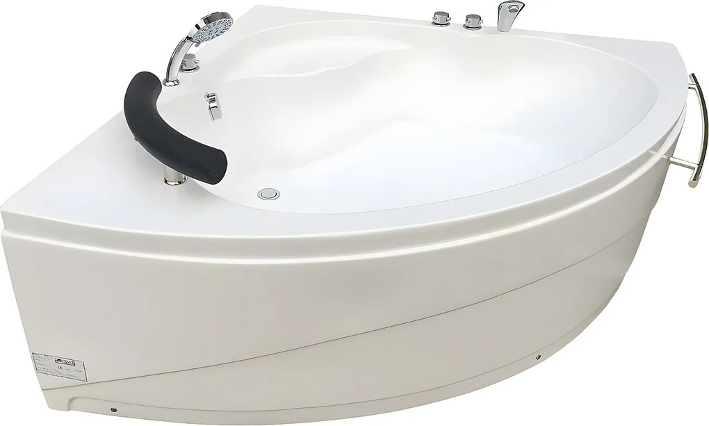 Wanna narożna NAVONA z kranami - 263 l - 135 x 135 x wys.54 cm