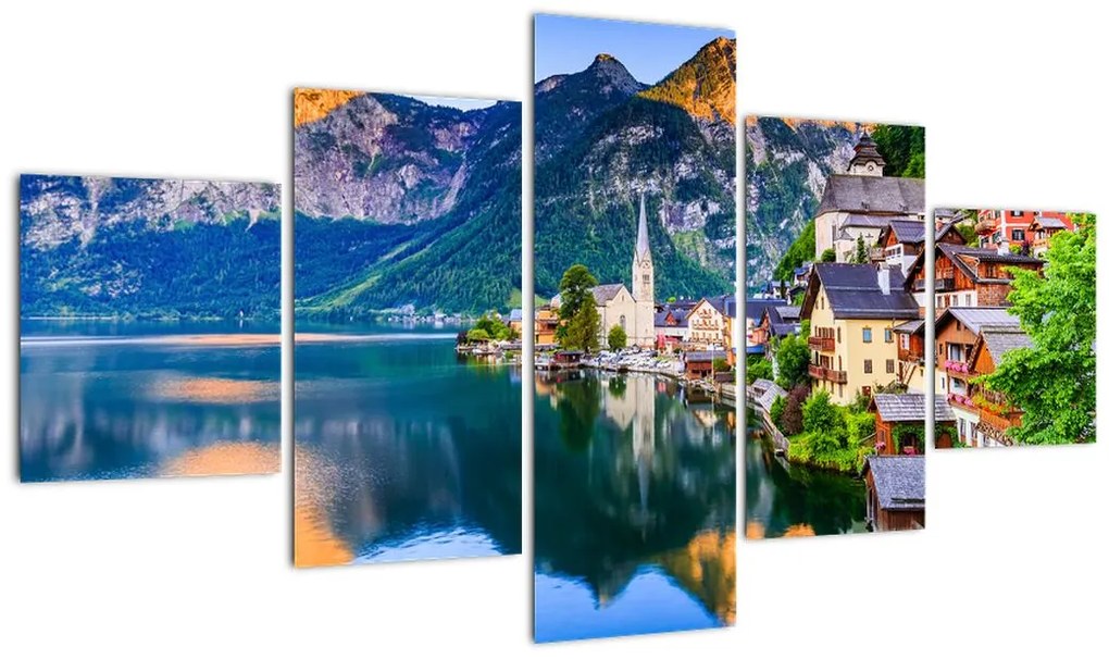 Obraz - Wieś alpejska (125x70 cm)