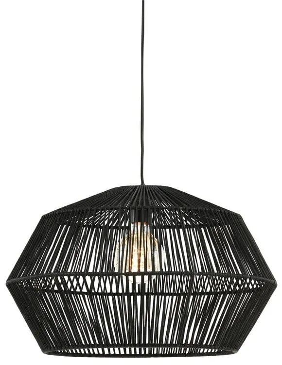 Czarna matowa lampa sufitowa ø 49 cm Deya – Light & Living