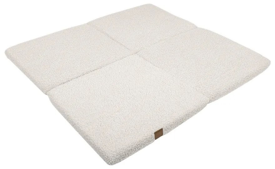 Kremowa mata do zabawy dla dzieci 120x120 cm – Meowbaby