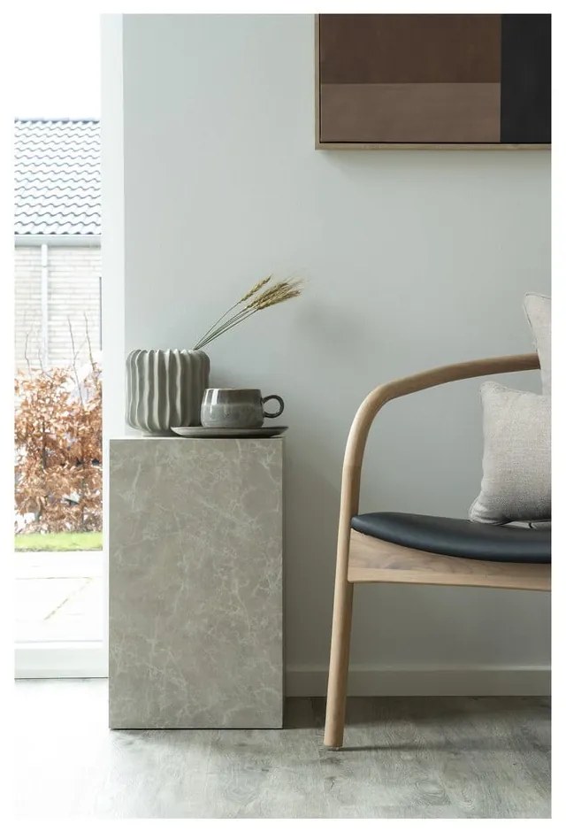 Szare kamionkowe talerze zestaw 4 szt. ø 21 cm Selma – House Nordic