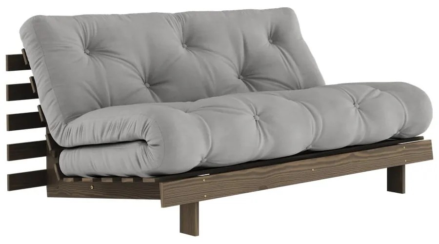 Szara rozkładana sofa 160 cm Roots – Karup Design