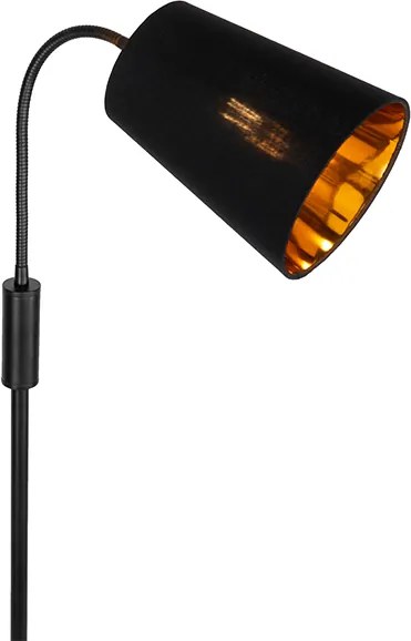 Nowoczesna lampa stojąca czarna - Carmen