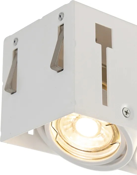 Zestaw 6 reflektorów wpuszczanych białych regulowanych bezramkowych 3-punktowych - Oneon