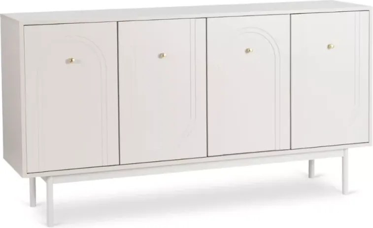 Komoda Apro – nowoczesna komoda z sześcioma półkami i geometrycznymi frontami