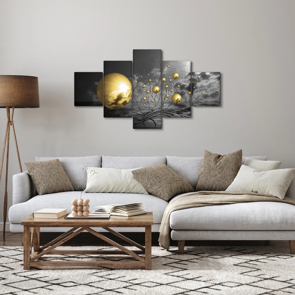 Obraz kul w kolorze ochry (125x70 cm)