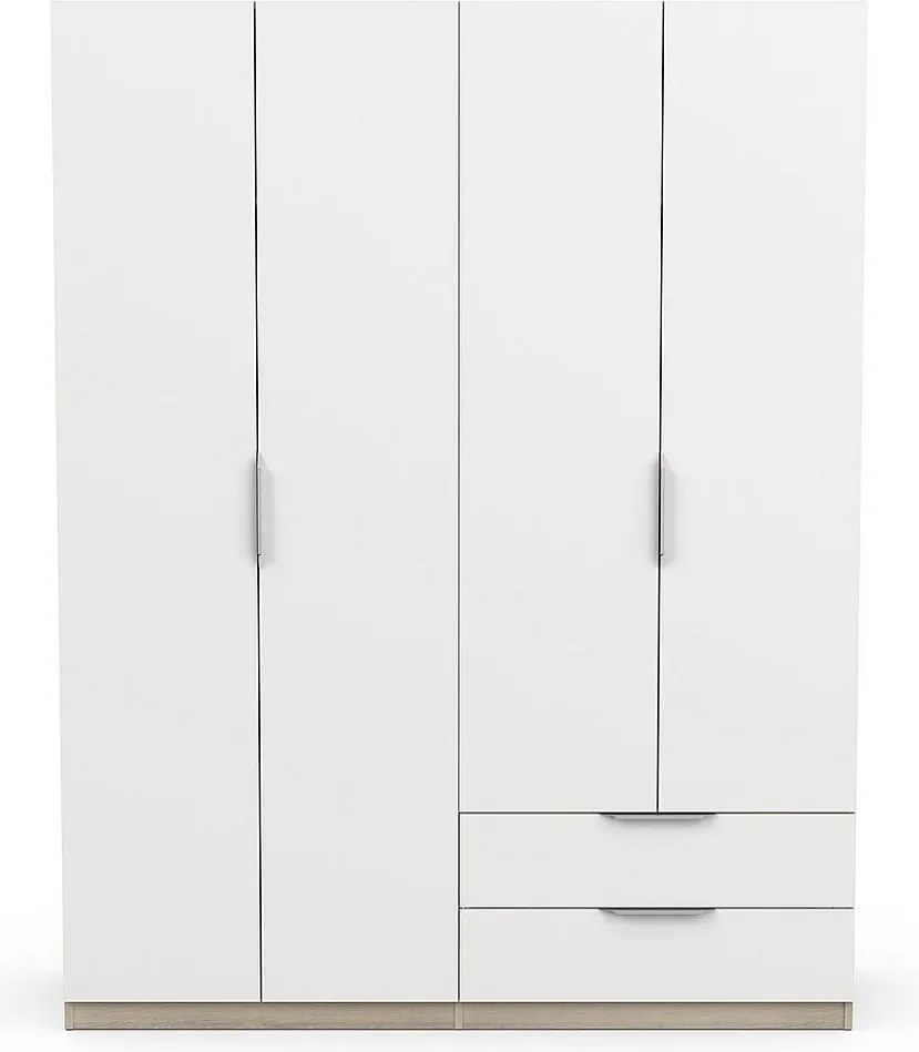 Szafa Ghost 4-drzwiowa, 2 szuflady - szer. 157,3 cm