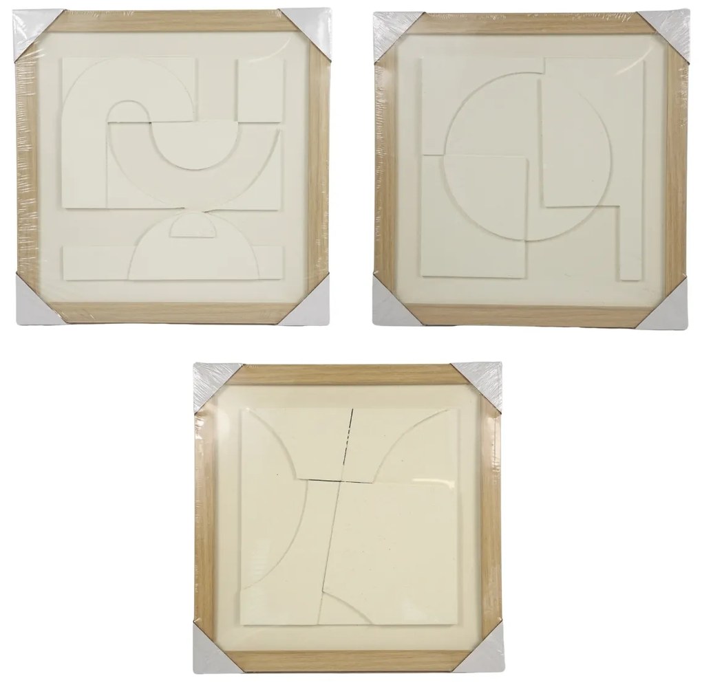 Abstrakcyjny obraz 3D MOZAIKA, 38x38 cm - różne rodzaje