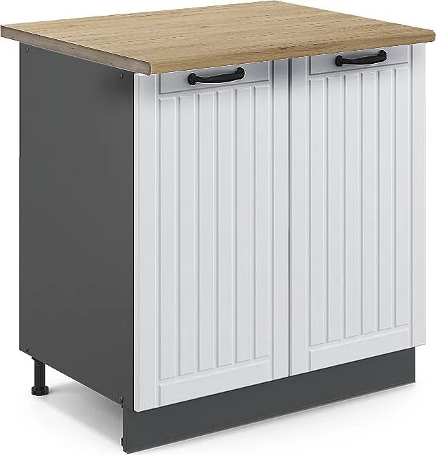 Szafka pod zlew biały domek wiejski 80x60x82 fame-line