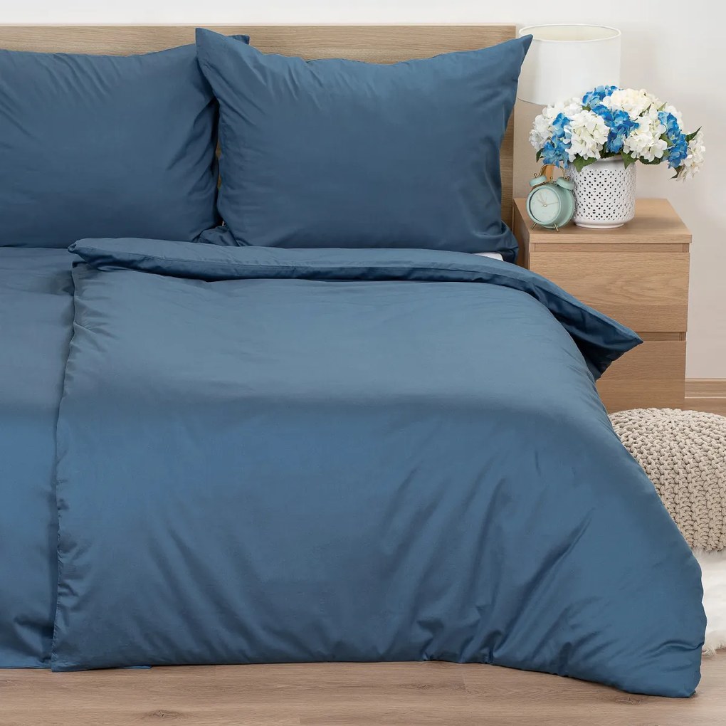 4Home Satynowa pościel Sea Blue, 140 x 220 cm, 70x 90 cm, 140 x 220 cm, 70 x 90 cm