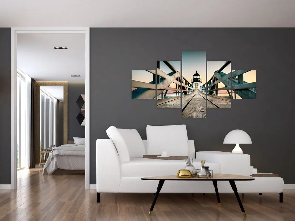 Obraz - Na molo (125x70 cm)