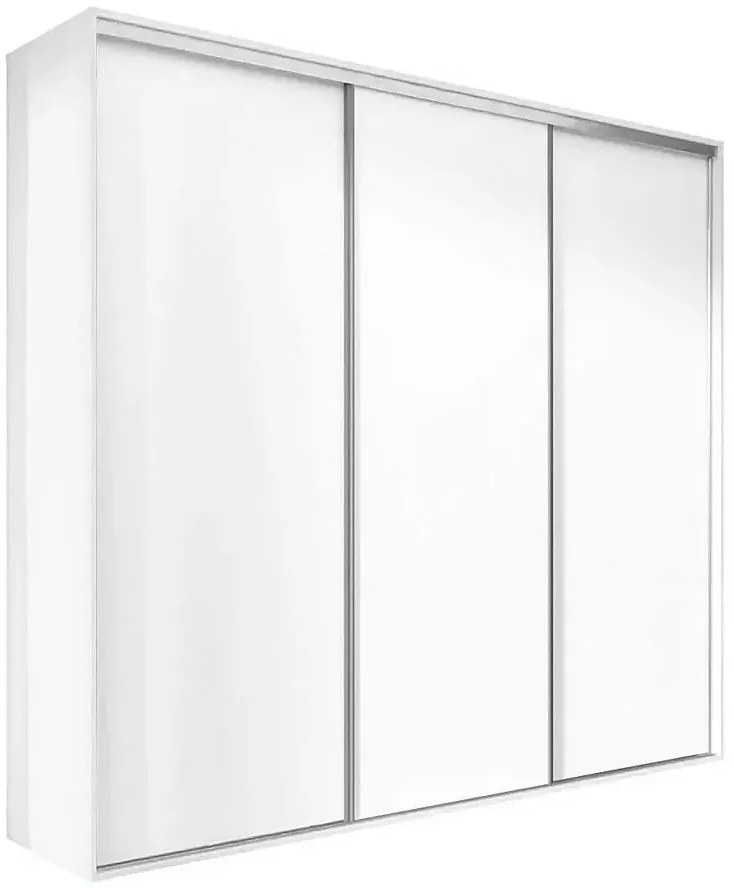 Biała przesuwna szafa 275 cm - Estori 5X