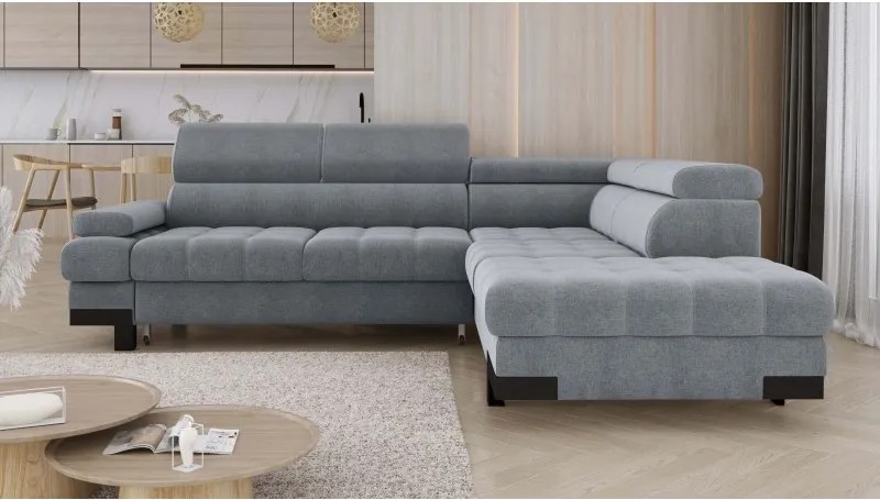 Narożnik SELVA L z funkcją spania i pojemnikiem AUSTIN 18 WERSAL