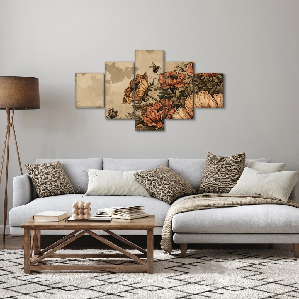 Obraz - Bee Meadow II. (125x70 cm)
