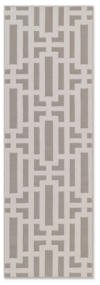 Szaro-kremowy chodnik 80x240 cm Perles Onyx – Elle Decoration