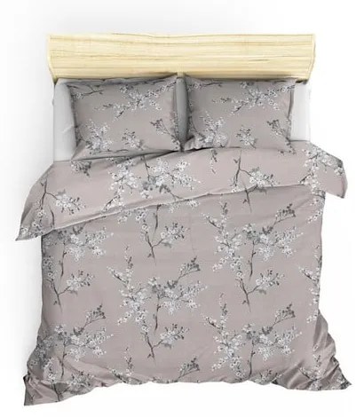 Brązowa pościel dwuosobowa z bawełny renforcé 240x220 cm Chicory – Mijolnir