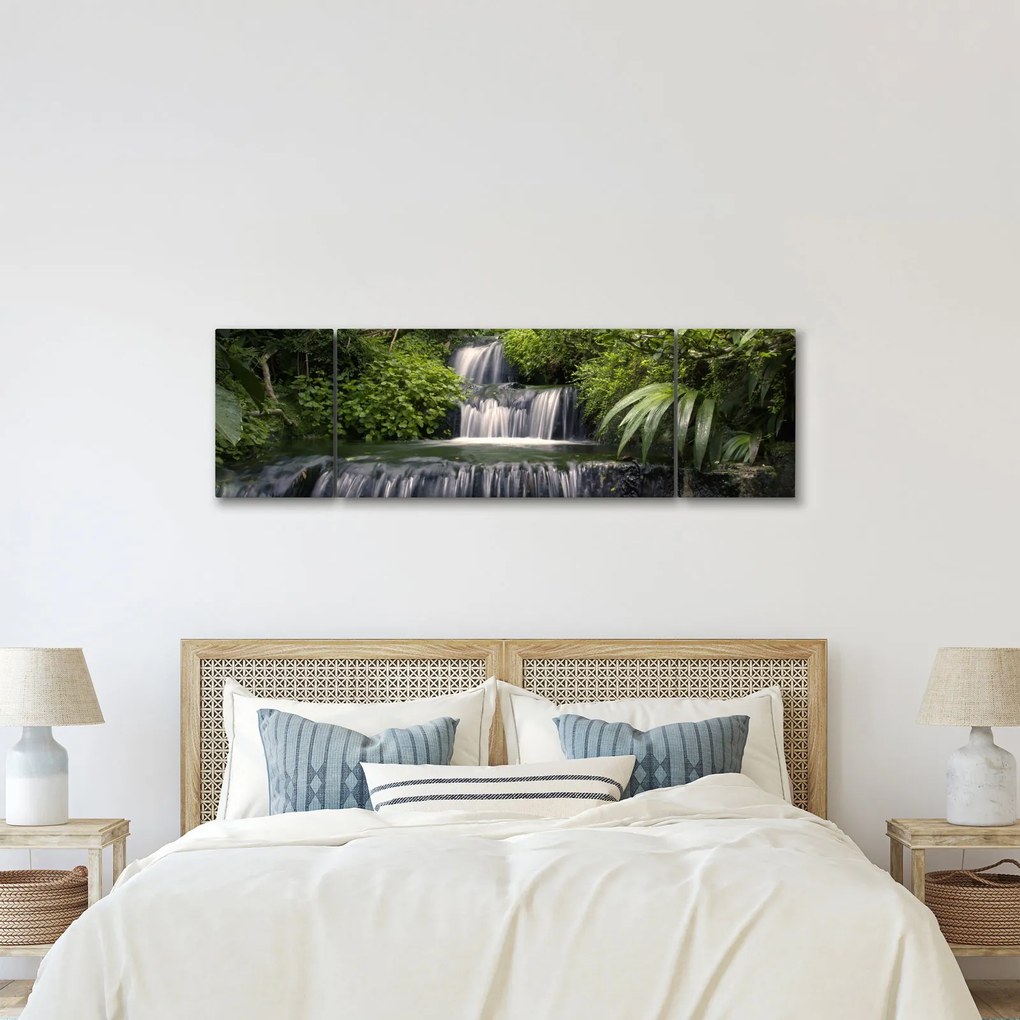 Obraz - Wodospady (170x50 cm)