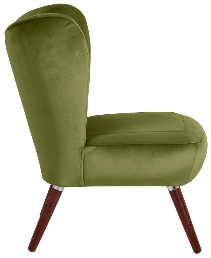 Zielony fotel Max Winzer Sari Velvet