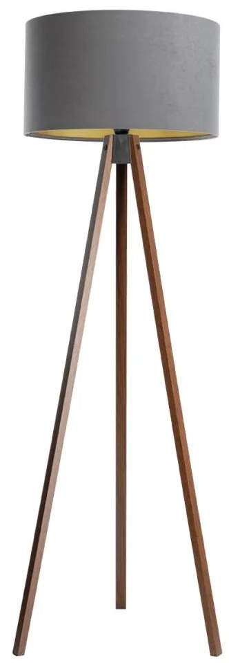 Lampa stojąca STANDART 1xE27/60W/230V szara/wenge