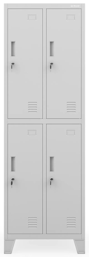 Szafka pracownicza BHP szara: BARTEK 2 Plus