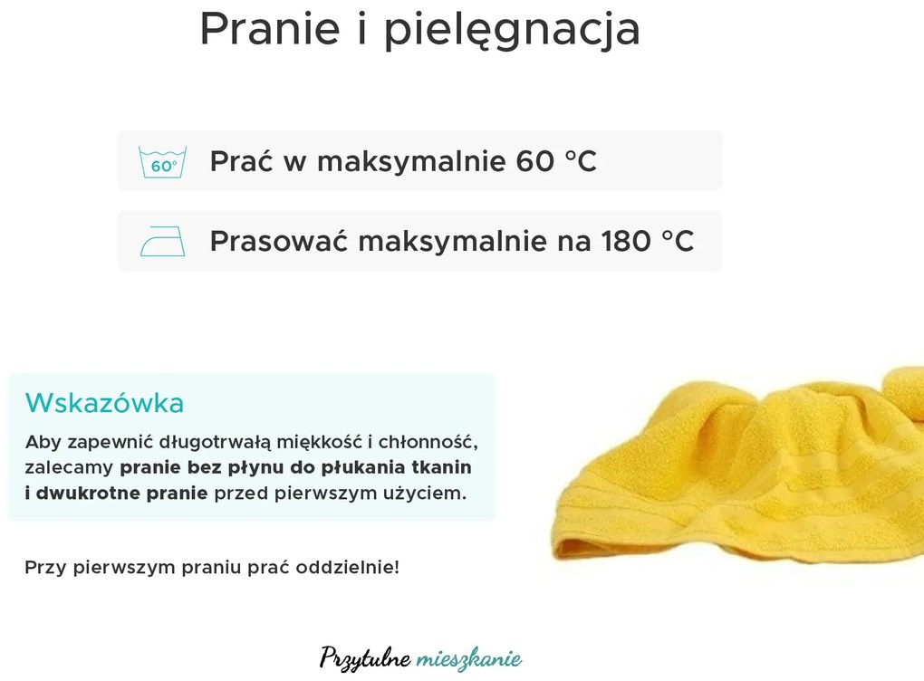 Ręcznik LINEA 50x100 cm zielony, 100% bawełna