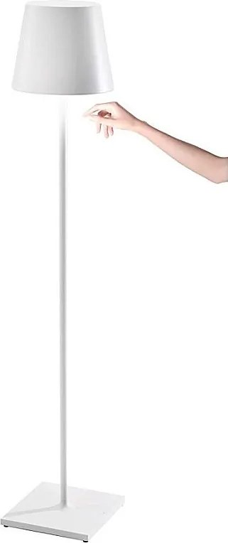 Lampa LED Poldina Pro XXL biała, ładowalna i ściemnialna, 150 cm, z czasem pracy na baterii do 12 godzin.