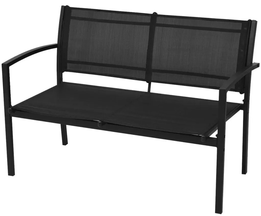 Komplet czarnych mebli ogrodowych T6-N83