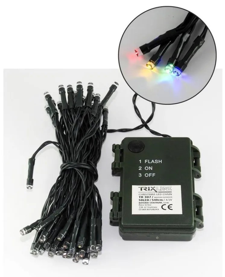 LED Bożonarodzeniowy łańcuch zewnętrzny 10,8m 100xLED/2 funkcje 10,8m IP44 różne kolory