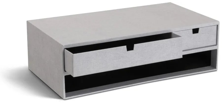 Kartonowy organizer na dokumenty z szufladką Ted Canvas Paper Laminate – Bigso