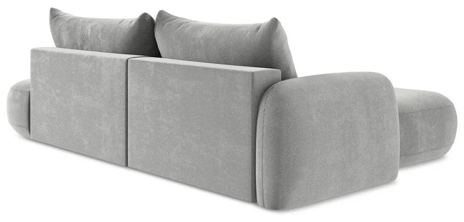 Jasnoszary rozkładany narożnik (lewostronny/z szezlongiem) Hale – Makamii