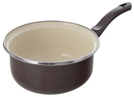Orion Emaliowany rondel z obrzeżem Brown, średnica14 cm, śred. 14 cm