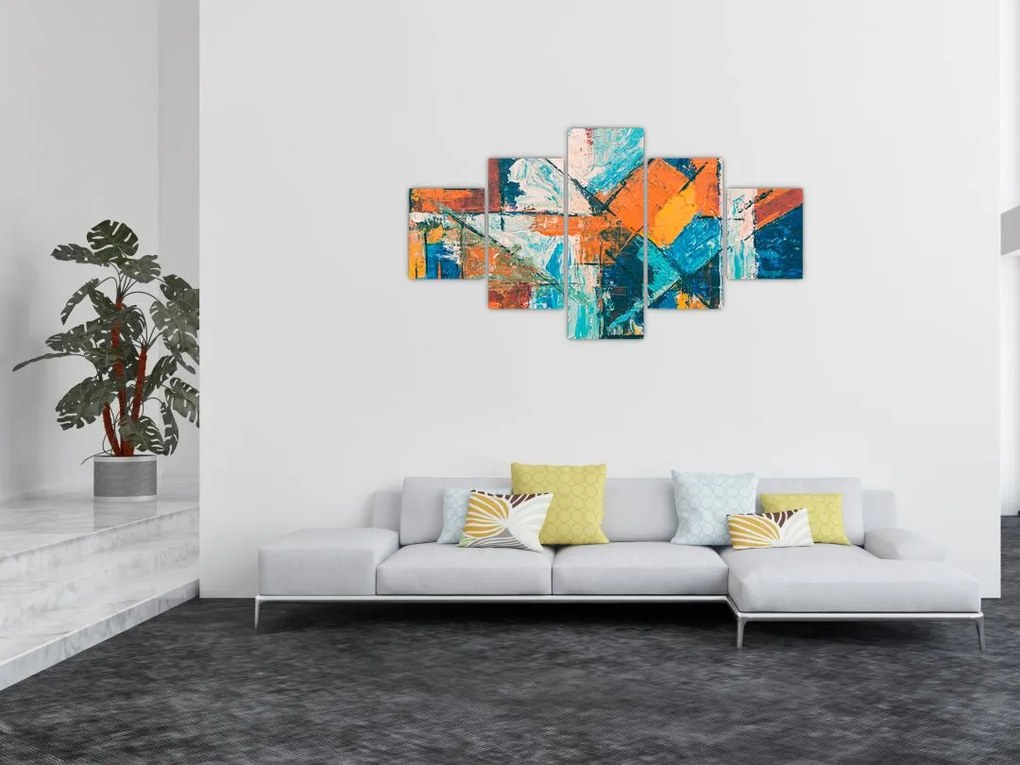 Obraz - Abstrakcja (125x70 cm)