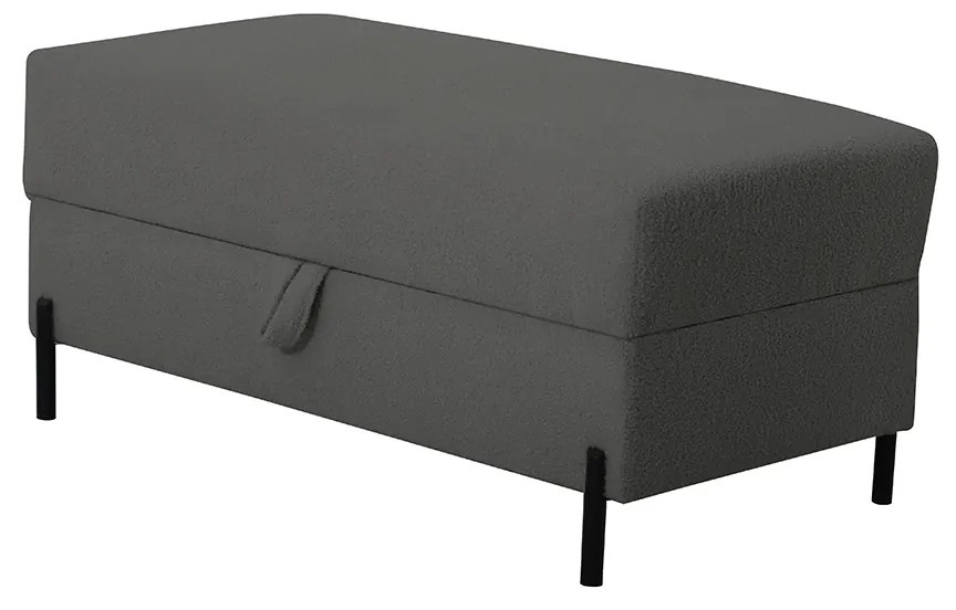 Podnóżek Tymon 100 × 50 cm Szary