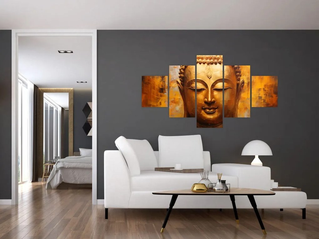 Obraz - Budda, obraz olejny (125x70 cm)